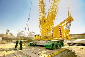 Gasturbine vom Schiff ins Kraftwerk – Chempark Dormagen